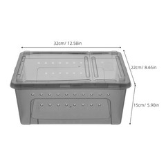 Leopard Gecko Tank Snake Box Container Lizard Breeding Terrarium
