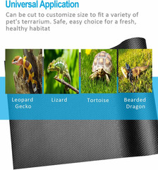 Bearded Dragon Tank Accessories, 120 Gallon Reptile Terrarium Mat Liner, Bearded