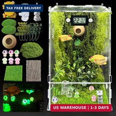 Jumping Spider Enclosure,DIY Insects Habitat,Small Reptile Terrarium Glass House