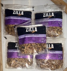 Zilla Reptile Medley Food Omnivore Mix 4 oz Complete & Balanced w Calcium *5pack