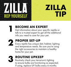 Zilla Pet Reptile Premium Heat Lamp Reflector Dome Fixture, 8.5 Inches