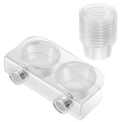 Suction Cup Feeding Bowl Reptile Gecko Ledge Magnetic Dish & Water