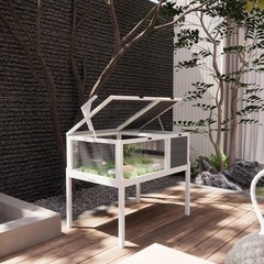 Large Wooden Reptile Habitat with Observation Window & Lamp Holder