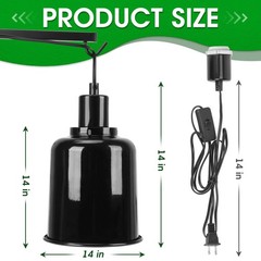 2 Pack Reptile Dome Lamp Cover Light Shade, 7.5 Inch Deep Reptile Dome Light …