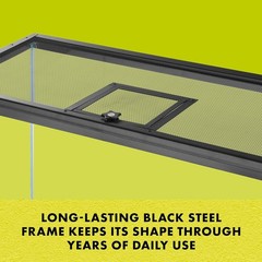 Compatible with Reptile Terrariums Fresh Air Screen Cover Hinged Door 20×10 B…