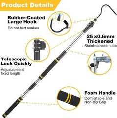 Snake Hook, Stainless Steel Snake Hook and Reptile for Controlling, Moving,Or…