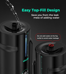 6L Reptile Fogger & Humidifier with Hose, Temp & Humidity Probe for Plants