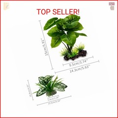 Moonorange Reptile Artificial Plants, Terrarium Plants Decorations Supplies, Aqu