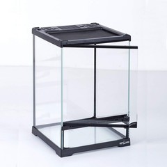 Mini Reptile Glass Terrarium Front Opening Door Full View Visually Appealing