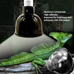 Reptile Light Fixture 2 Pack 5.5 Inch Deep Dome Lamp Fixture,Optical Reflecti…