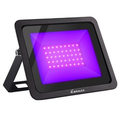 365nm 50W LED Black Light with US Standard Plug and Switch, 4.9ft Power Cord,…