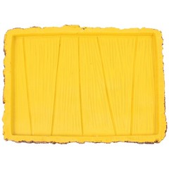 Rectangle Creative Reptile Feeding Basin Tortoise Food Container 2pcs Yellow