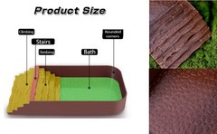 Reptile Bathing Pool Tortoise Feeding Dish Reptile Water Dish
