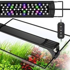 QZQ LED Aquarium Light, 16W Fish Tank Light with 24/7 Lighting Mode, Timer, D…