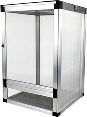 Detachable Reptile Habitat Tank Terrarium Aluminium Air Screen Cage Front Openin