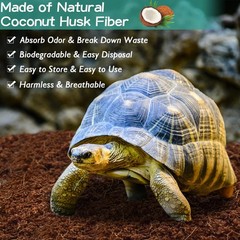 8 Pack Compressed Coconut Fiber Substrate for Reptile, 100% Organic Premium C…