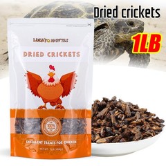 1LB Dried Crickets Food for Bearded Dragons, Wild Birds, Chicken, Fish, Reptiles
