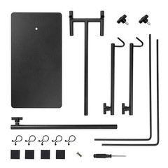 Reptile Dual Lamp Stand Metal Adjustable 15.5-37.5 Inch Lamp Holder Bracket L…