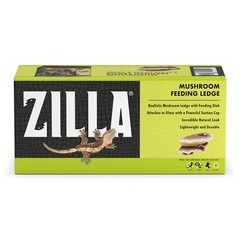 Zilla 9.5 Inch Brown PET Feeder Natural Look Vertical Decor for Terrarium