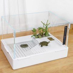 Scratch-Resistant Acrylic Turtle Tank Large(Acrylic), 23″×13.5″×10″