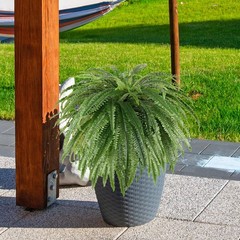 Single Silky 50″ Artificial Fern Plant, Large Fake Fern with 116Fronds, Reali…