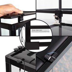 20 Gallon Glass Terrarium Reptile Enclosure Reptiles Tank Tortoise Front Opening