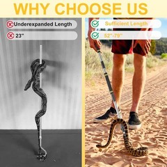 Snake Hook, Stainless Steel Snake Hook and Reptile for Controlling, Moving,Or…