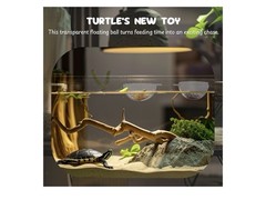 Turtle Tank Accessories Set Detachable Shell Cleaning Brush & 3 Floating Balls