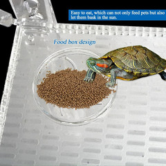 Hanging Turtle Basking Platform, Adjustable Acrylic Aquatic Reptile Turtle Tank