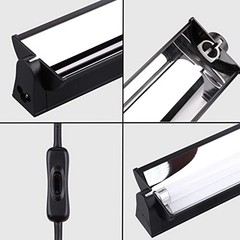Aiicioo 22″ T5 UVB 24W Lighting Combo Kit – Desert 10.0 Terrarium Hood