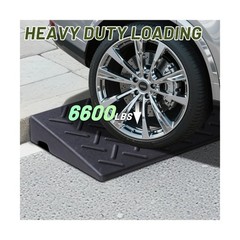 2 Pack Rubber Curb Ramps Driveway ramp, 2″ H, 39.4″ L, 9.8″ W, Heavy Loading …