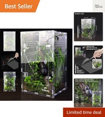 Acrylic Jumping Spider Enclosure – Insect Terrarium for Spiders, Mantises, Ta…
