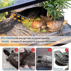 Reptile Heat Lamp with 50W Light Bulb, Basking Spot Light Simulated8486
