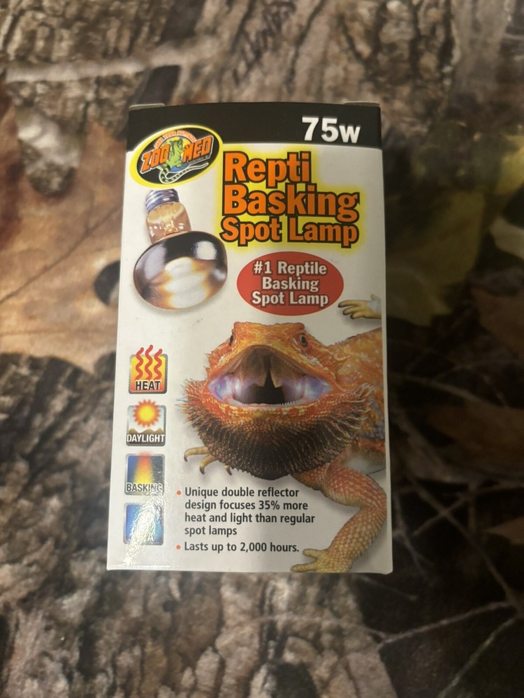New!! Zoo Med Repti Basking Spot Lamp Replacement 75 W Bulb