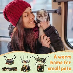 6 Pack Small Animal Hammock Set, Ferret, Guinea Pig, Rat Hanging Bed & Hideou…
