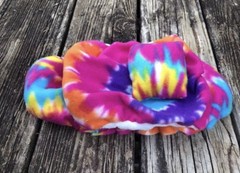TYE DYE PRINT LARGE ATTACHABLE RESTING BED SET SOFT COVER 4 BEARDED DRAGON
