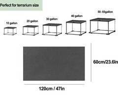 47 x 24 Large Reptile Carpet Terrarium Liner Bedding Reptile Substrate Mat