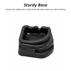 6 Pack Black Spider Micro Water Bowls Mini Resin Dish Set