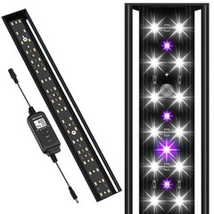 REPTITRIP 16-INCH LED UVB Light for Reptiles, Reptile 16 INCH, Black