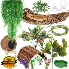 Foilswirl Reptile Bridge Hammock Plants Terrarium Decor