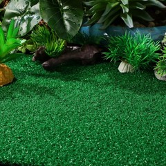 Turtle Basking Platform with Simulated Turf for Fish Tank Climbing 1 Set