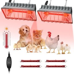250W Adjustable Heat Lamp for Chicken Coop & Pets