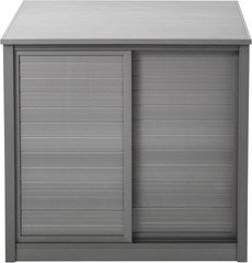 Small Ecoflex Storage Cabinet for Reptile Habitat Grey Moisture Resistant Design