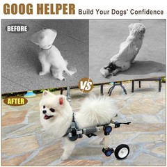 Adjustable Dog Wheelchair for Back Legs Mobility Support Lightweight Pet Whee…