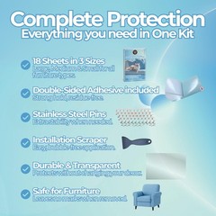 Cat Couch Protector for Cats – Complete Anti-Scratch Protection Kit with 18 C…