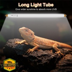 Hygger zoo UVB Light Reptile T5-22 Inch 2pk