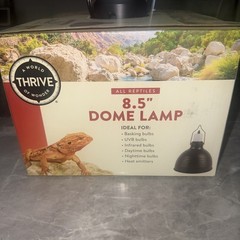 Thrive 8.5″ Dome Lamp 6ft Cord On/Off Switch for 150 Watt bulb (Brand New)