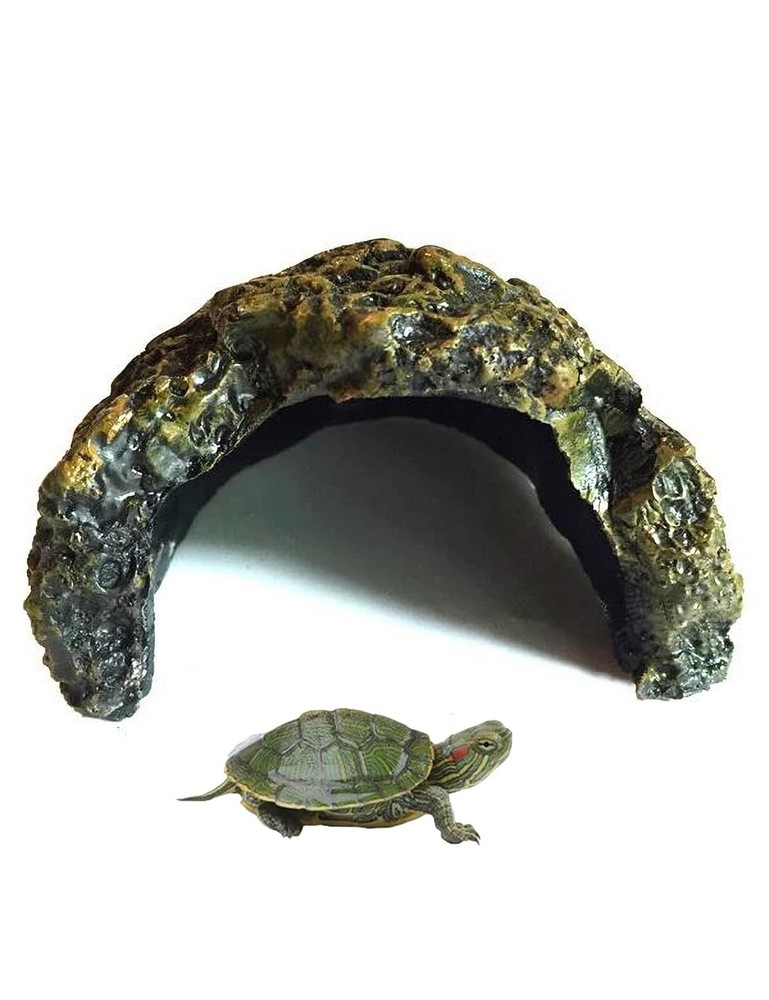 Reptile Habitat, Turtle Hideout,Water Tank Decoration for Fish, Reptiles, Amp…