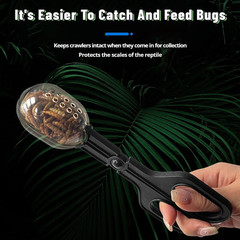 3 Pack Reptile Feeding Clamp,Reptile Poop Scoop Reptile Feeding and Cleaning Too