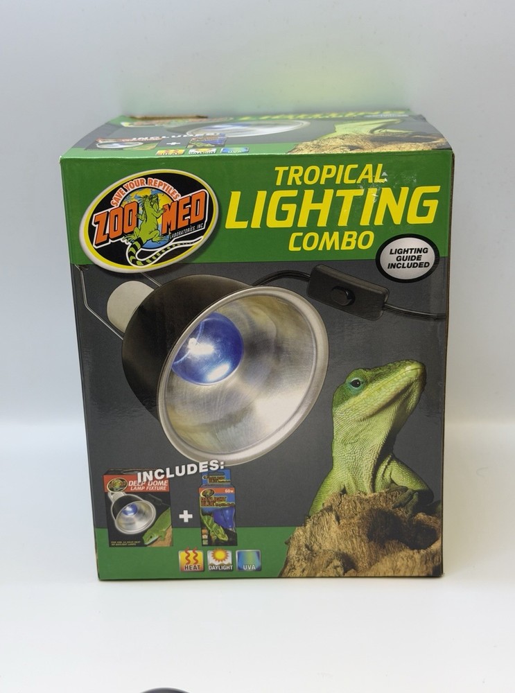 Zoo Med Tropical Mini Deep Dome Lamp Reptile Heat UVA/UVB
